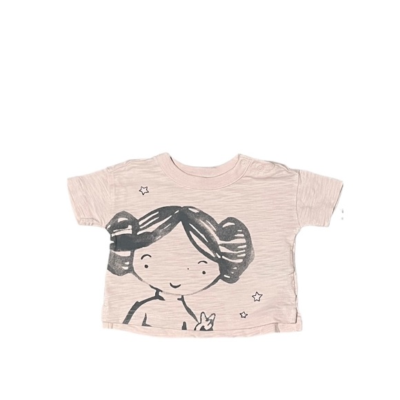 Girls 3-6M  StarWars Set Short Sleeve T-shirt/Shorts - Picture 2 of 3